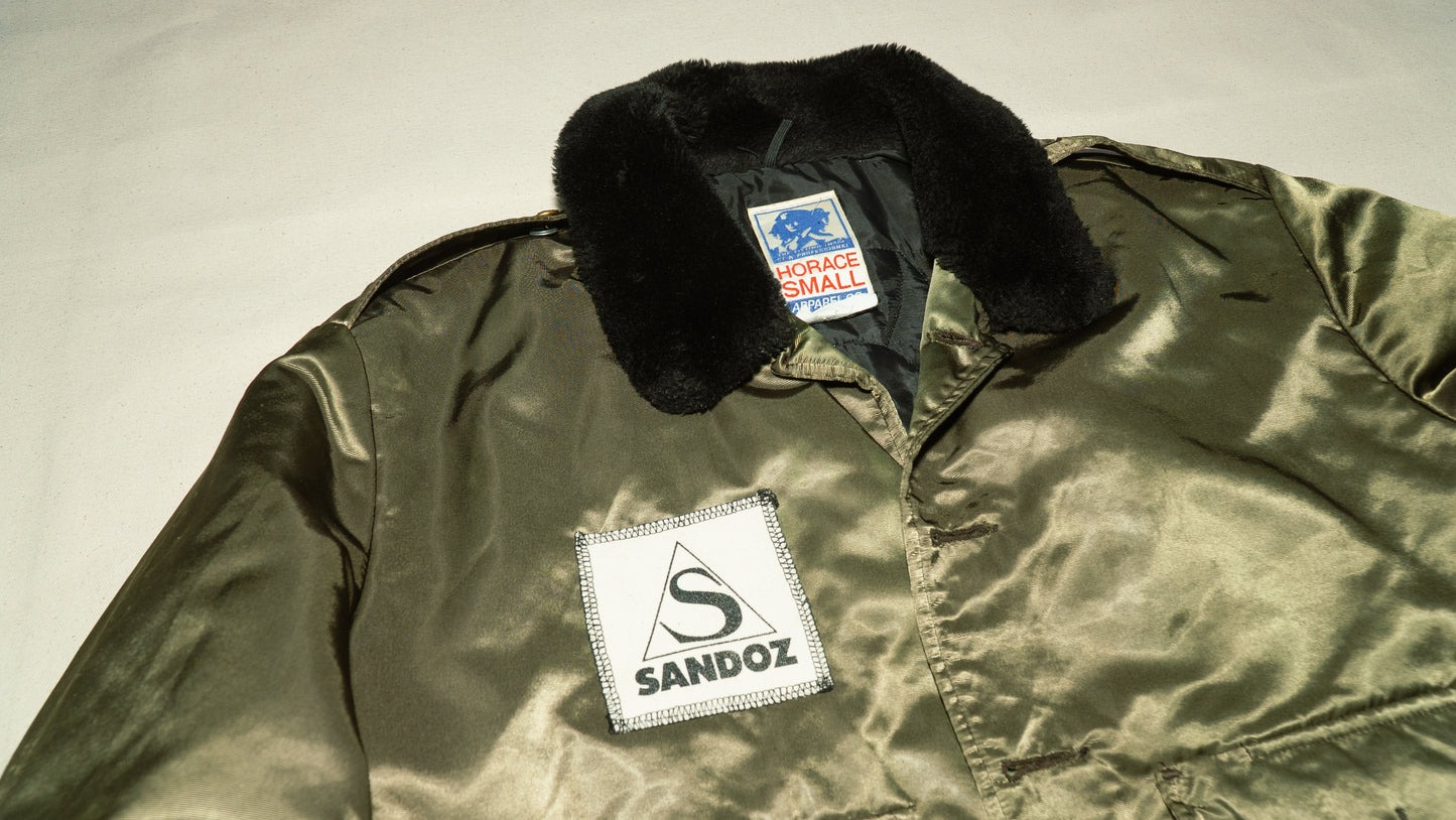 Green Further Bomber Jacket with patches